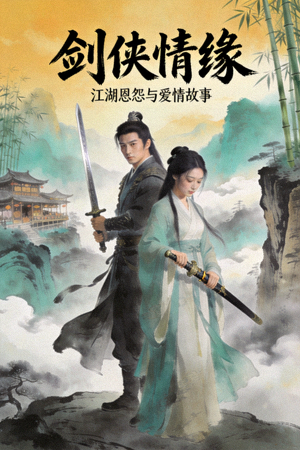 古装武侠剧《剑侠情缘》海报 - 江湖恩怨与爱情故事